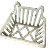 Antique French White Enamel Iron Bathroom Kitchen Soap Dish Container Wall Mounted Or Self Standing c1900-20's / EVE