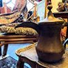 Antique Moroccan Brass Dallah Bedouin Coffee Tea Pot Arabian Decor Display circa 1910's / EVE