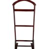Vintage French Valet Butler Stand Wooden Clothes Hanger Suit Costume Bedroom Hotel Decor Storage B&B c1940-50's / EVE