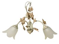 Vintage French Tole Style Hanging Pendant Light For Refurbishment Repair Lampshade Lamp Metal Period Lighting Prop c1990-00's