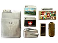 Vintage Mixed Lighter Collection Cigarette Case Job Lot Lighting Igniting Collector Tobacciana circa 1960-70's