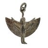 Vintage Egyptian Goddess Isis Wings Charm Pendant Jewellery Necklace Hanger Charm 1980's