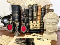 Vintage Asian Stone Buddha Bust Head Meditating Yogi Yoga Praying Resin Altar Piece Enlightened Meditation Peace Loving 1980-90's