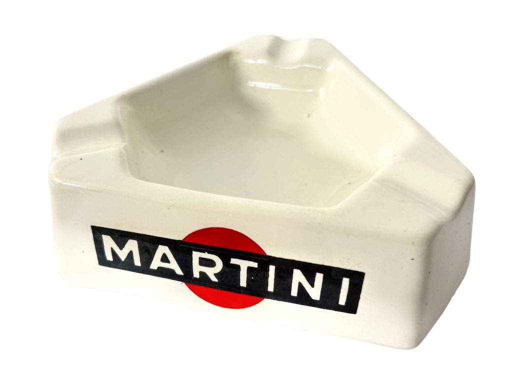 Vintage French Retro Martini Ceramic Cigarettes Ashtray Smoking circa 1970-80’s / EVE