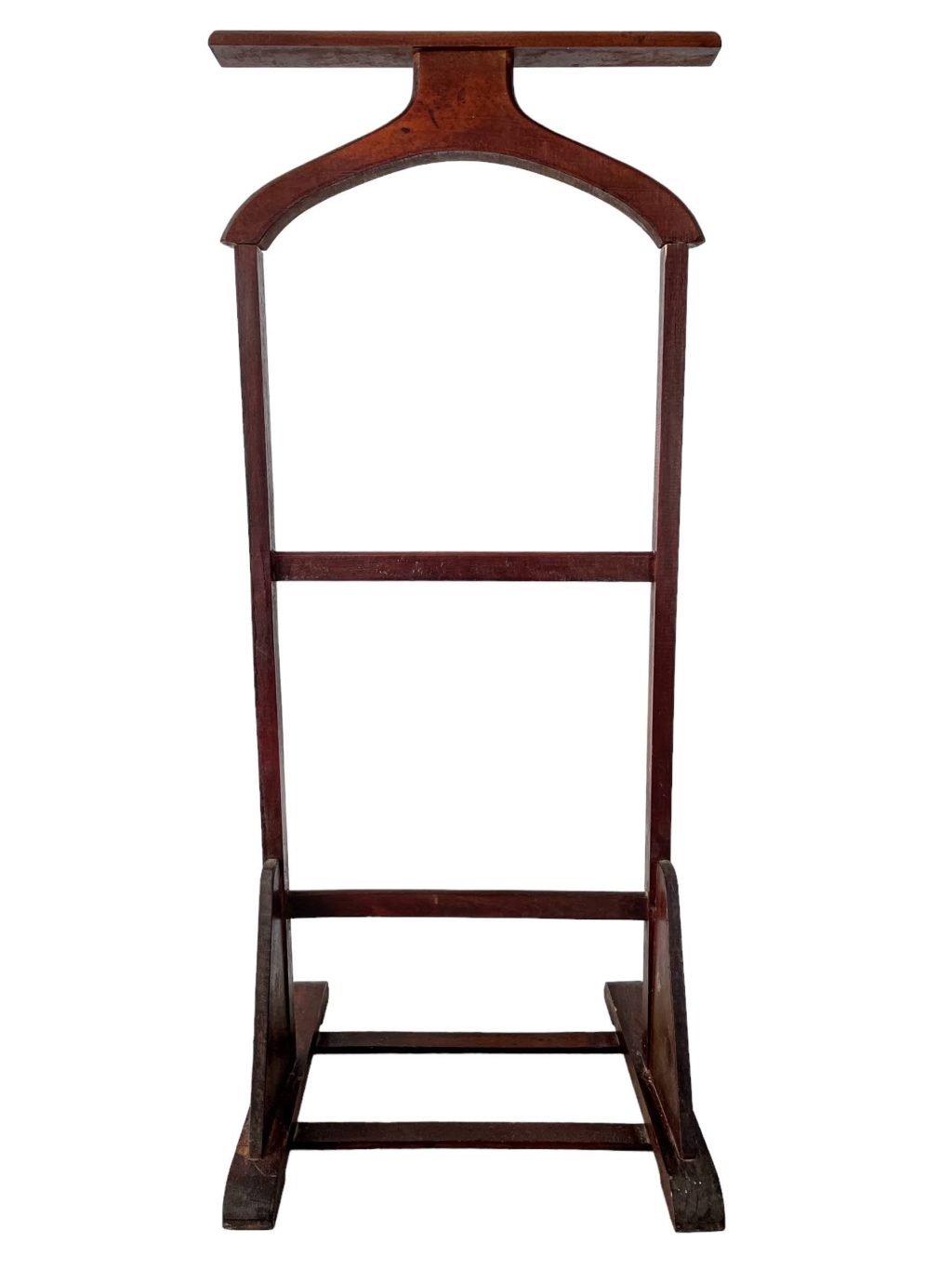 Vintage French Valet Butler Stand Wooden Clothes Hanger Suit Costume Bedroom Hotel Decor Storage B&B c1940-50's
