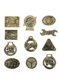 Vintage English Classic Motor Motorcycle Steam Rally Brass Collection Job Lot Collector Collection Motorbike circa 1980-90's