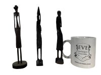 Alternative view of Vintage African Job Lot Collection Pieces Wooden Wood Ornament Decorative Decor DIsplay Tribal Prop c1980-90's