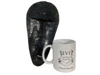 Alternative view of Vintage African Medium Wooden Bust Mask Wall Decor Carved Statue Carving Sculpture Wood Tribal Art c1980-90's