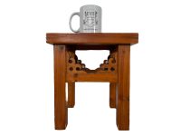 Alternative view of Vintage Chinese Small Stand Stool Table Wooden Wood Side Plinth Flower Pot Ornament Display Shelf Tabouret c1980-90's