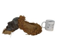 Alternative view of Vintage African Grass Decor Penbe Wooden Bust Mask Wall Decor Carved Statue Carving Sculpture Wood Tribal Art c1980's