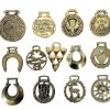 Vintage English Horse Brass Mix Classic Motor Motorcycle Steam Rally Brass Collection Job Lot Collector circa 1950-2000's
