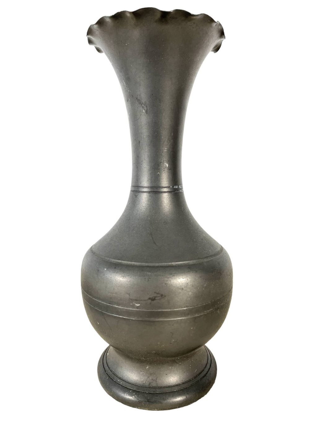 Vintage French Pewter Vase Decorative Ornament circa 1960-70’s