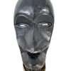 Vintage African Moving Jaw Decor Wooden Bust Mask Wall Decor Carved Statue Carving Sculpture Wood Tribal Art c1970's