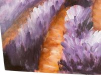 Alternative view of Vintage French Aix En Provence Lavender Fields Acrylic On Canvas Painting Wall Decor circa 1990-2000's