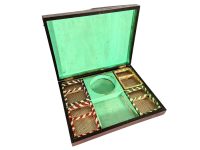 Antique French Token Gaming Chip Card Game Storage Box Chips Counters Tokens Games Gambling Chip c1900's