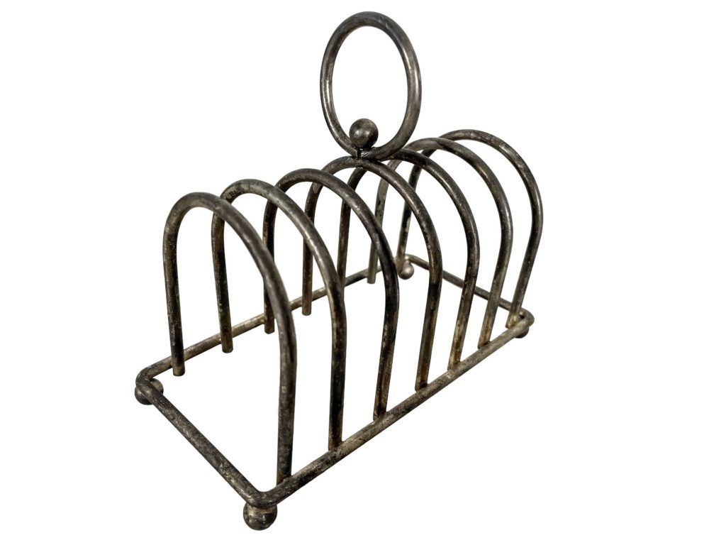 Vintage English Metal Toast Fois Gras Letter Envelope Breakfast Rack Stand Display Desk Gift circa 1960-70’s