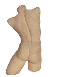 Alternative view of Vintage French Male Torso Mannequin Styrofoam Hard Foam Lifesize Dummy Floor Standing Display circa 1980-90's