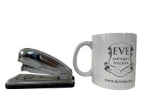 Alternative view of Vintage Spanish Petrus Silver Metal Stapler Staple Desktop Boxed Prop circa 1970-80's