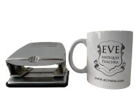 Alternative view of Vintage Spanish Petrus Silver Metal Hole Punch Desktop Prop circa 1970-80's