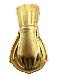 Vintage French Brass Hand Paper Clip Letter Clamp Paper Weight Desktop Desk Gift c1970-80's