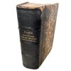 Antique French English Translation Leather Bound Translation Translating Book Books Religion circa 1844