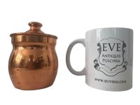 Alternative view of Vintage French Villedieu Copper Lidded Storage Pot Vase Trophy Display circa 1960-70's