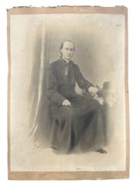 Antique French Church Priest Religious Photo Portrait Photo circa 1896 3