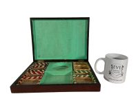 Alternative view of Antique French Token Gaming Chip Card Game Storage Box Chips Counters Tokens Games Gambling Chip c1900's