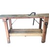 Vintage French Wood Working Work Bench Woodworking Tool Stand LOCAL ONLY c1980-90's