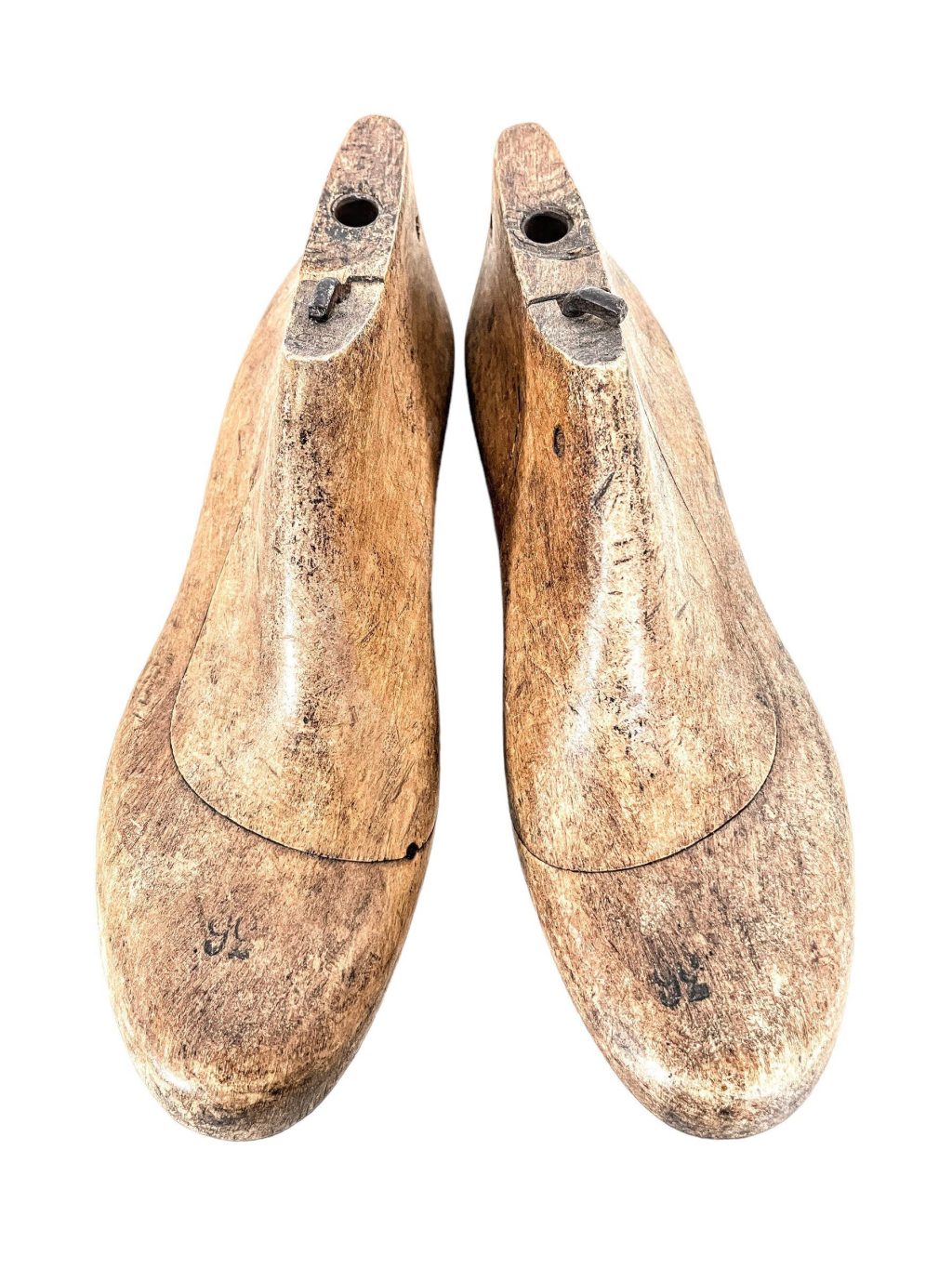 Vintage French Wooden Wood Shoe Shoes Last Form Forms Cobbler Shoe Maker Foot Size 36 Ornament Display Decor c1940-50's