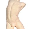 Vintage French Male Torso Mannequin Styrofoam Hard Foam Lifesize Dummy Floor Standing Display circa 1980-90's