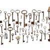 Antique Vintage Keys French Rusty Iron Key Mixed Collection Job Lot Doors Cupboard Drawer Rusty Door Lock c1880-1970's