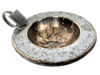 Vintage French Metal Cup Tea Leaf Strainer Sieve circa 1920's