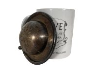 Alternative view of Vintage French Metal Cup Tea Leaf Strainer Sieve circa 1920's