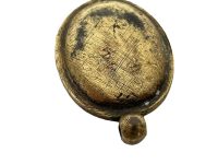 Alternative view of Antique French Brass Necklace Amulet Figurine Ladies Head Cameo Jewellery Jewelry c1910's