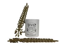 Alternative view of Antique French Ornate Brass Metal Gold Coloured Door Handles Plates Handle Plate Interior Decor Furniture Hardware circa 1910's