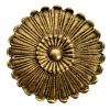 Antique French Ornate Brass Metal Gold Coloured Door Handle Plate Interior Decor Furniture Hardware circa 1910's