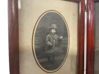 Alternative view of Vintage French Wooden Double Photo Frame Holder Frame Document Presentation Decor Display c1920-30's