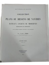 Alternative view of Vintage French Vice Amiral Paris Souvenirs De Marine Collection Of Navy Boat Diagrams Ancient & Modern Book Books circa 1990