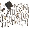 Antique Vintage Keys French Rusty Iron Key Mixed Collection Job Lot Doors Cupboard Drawer Rusty Door Lock c1880-1970's