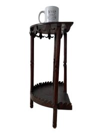 Alternative view of Vintage French Wall Consule Table Semi Circular Side Stand Display Plinth Hallway Living Room c1970-80's