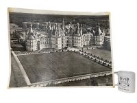 Alternative view of Vintage French Aerial Photo Print Chateau De Chambord Lapie Collection 24 Framing Display Photo Prints c1950's