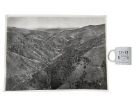 Alternative view of Vintage French Aerial Photo Print River Wooded Valley Mountains Lapie Collection 8 Framing Display Photo c1950's