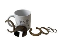 Alternative view of Vintage African Mixed Lot Jewellery Niger Baoul?? Dogon Bronze Brass Manilla Bracelets Bangles Rings Tribal Jewelry c1960's