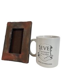 Alternative view of Antique French Small Tiny House in Woods "Watched Over" Oil Painting On Wood Board Wall Decor Decoration c1900's