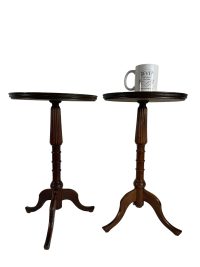 Alternative view of Vintage French Varnished Wood Small Table Plant Stand Plinth Wooden Side Flower Pot Ornament Display Tabouret Sellette c1960-70's