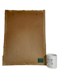 Alternative view of Vintage French Pastel Painting Drawing On Paper And Board Smiling Paris Lady With Red Lipstick c1953