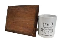 Alternative view of Antique French House Porch "Past Haven" Oil Painting On Wood Board Wall Decor Decoration c1910's