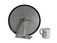 Alternative view of Vintage French Circular Security Wall Mirror With Iron Bracket And Rubber Surround External Internal Driveway Circa 1980-90's