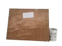 Alternative view of Vintage French Village Street Shopping Harvesting Thatched Cottages Painting Acrylic Trees Countryside On Wood Board Poulain c1970's